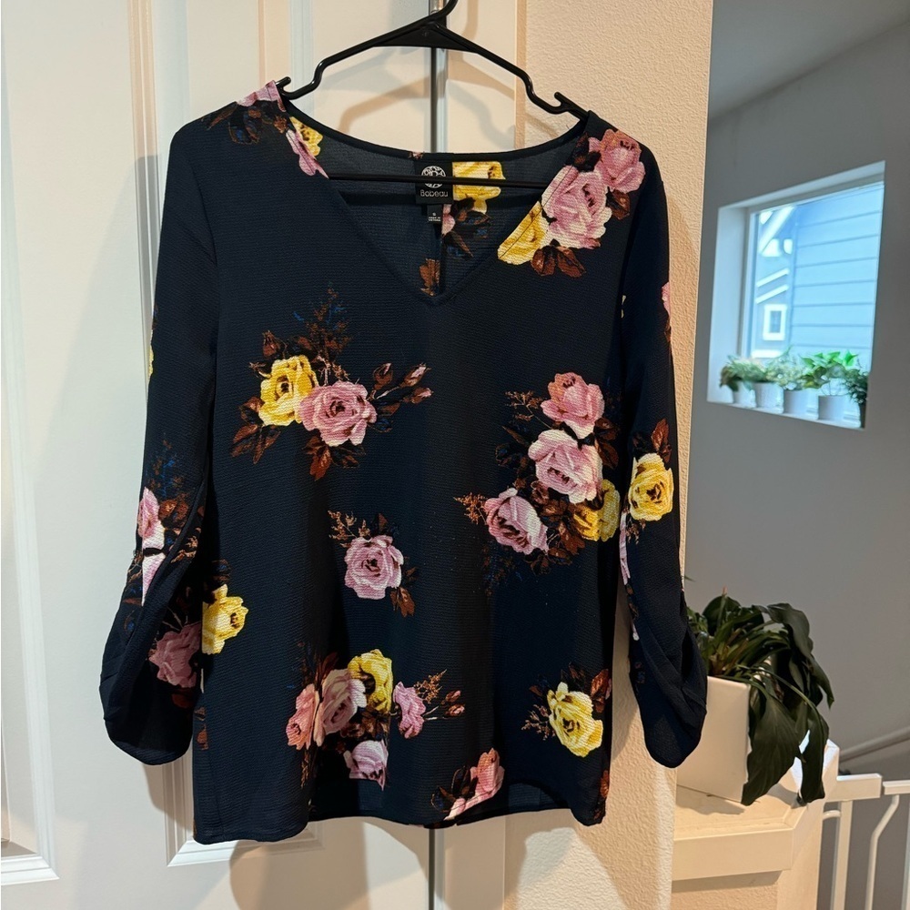 Floral Bobeau Top